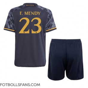 Real Madrid Ferland Mendy #23 Replika Bortatröja Barn 2023-24 Kortärmad (+ Korta byxor)